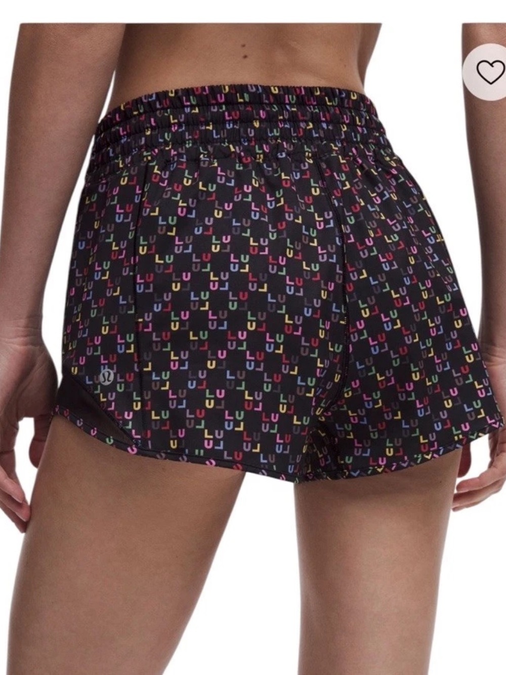 NWT Lululemon Hotty Hot HR Shorts Size 6 / 2.5" Inseam Lulu Block Logo Colorful